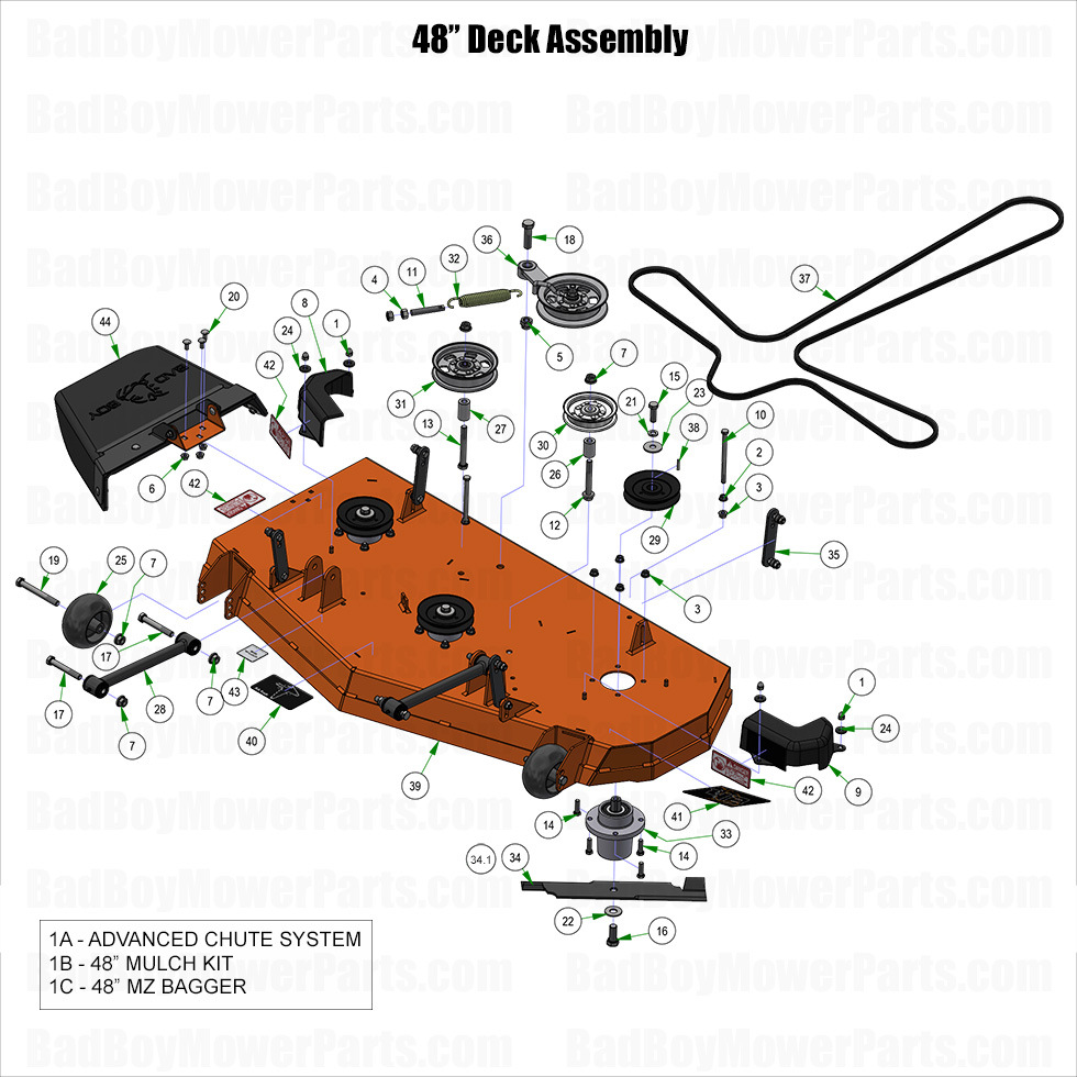 2025 MZ Magnum - 48" Deck Assembly